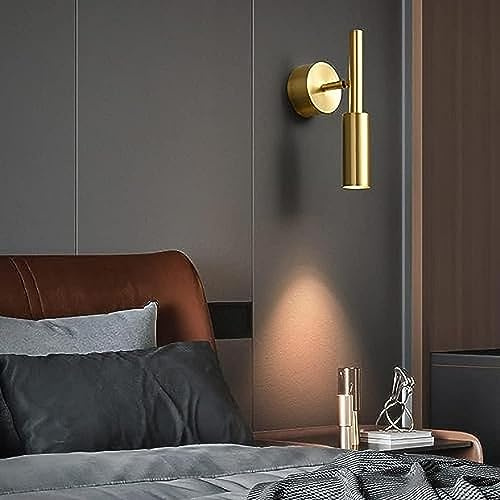 SHREALMS Lampe de tête de lit à LED, luminaire de Lecture de Chevet Mural réglable, Montage en Surface 5W Spots pour luminaire de Chambre à Coucher avec 3 Modes de Couleur Applique Murale près du lit