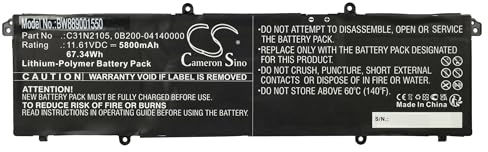 vhbw batteria compatibile con Asus Vivobook 14X M1403QA, OLED X1403ZA notebook (5800mAh, 11,61V, Li-Poly)