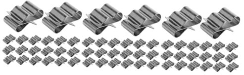 GLEAVI 90 Stk Kabelklemme Kabelbaumklemmen Anhänger-Kabelclips Drahtklemmen für Anhängerrahmen Anhängerrahmen-Drahtclips Kabelclips für Anhängerrahmen Drahtklemmen aus Edelstahl