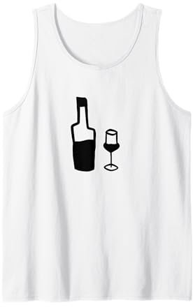 Bouteille et verre Grappa Débardeur