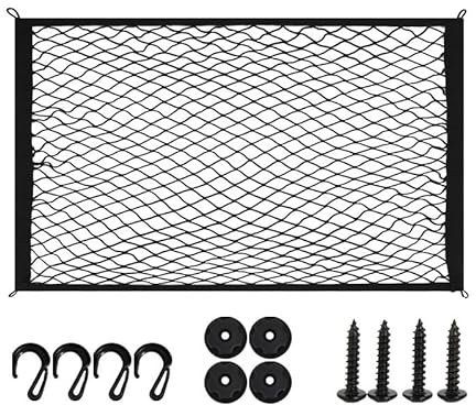 WSXCDE Auto Kofferraumnetz, für VW Touran 2016-2022 Hochelastisches Nylon Kofferraum Organizer Netz Elastisches Kfz Aufbewahrungsnetz Gepäcknetz,C-Single Layer