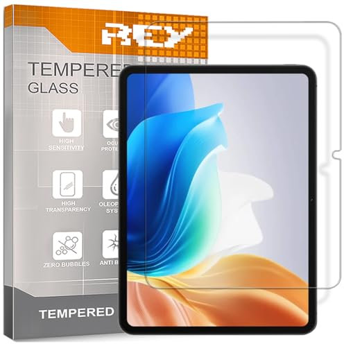 REY Pack 2X Pellicola salvaschermo per Oppo Pad Neo 11,4, Vetro temperato, di qualità Premium