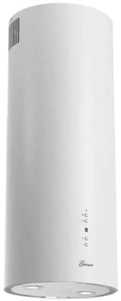 GURARI GCH I 385 36 WH Prime N Hotte îlot ronde 36 cm Blanc 1000 m³/h 4 niveaux Écran éclairage LED
