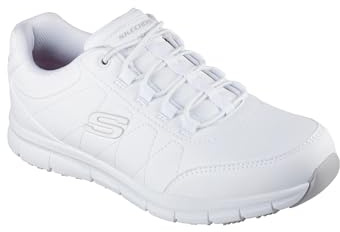 Skechers Chaussures de Service médical Nampa OsilMedical pour Homme, Synthétique Blanc, 47.5 EU