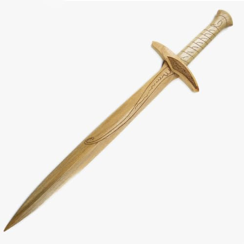 HJHUUA Spade Occidentali in Legno da 47 cm/74 cm,Bokken Fatto a Mano,Katana in Legno Naturale per Regali,esposizioni,Cosplay,Oggetti di Scena