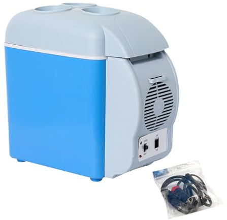 Opilroyn Auto Isolierbox - 7.5L Leise Doppelmodus Tragbare Isolierbox Reise Elektrisch Isolierkoffer Mini für Auto mit Kalt- und Warmbox Klein für Fahrzeuge Reisen