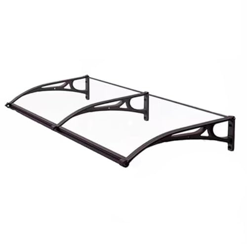 XMLYSMYS Marquise de Porte D’Entrée Moderne, Auvent de Porte et Fenêtres, Protection UV, Pluie et Neige pour Porche, Patio et Terrasse(80x160cm/31.5x63in)