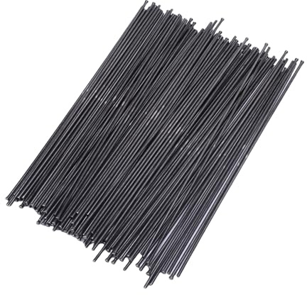 Xiuganpo 100 Pcs Ersatznadeln Set, Wolframstahl 2mmx180 Mm Entcaling -Nadeln mit Flachem Punkt Zum Entfernen der Farbschweißschlack für Yacht Frachtschiff Großes Gefäß