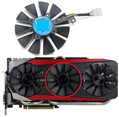 87mm PLD09210S12HH PLD09210S12M Cooler Fan For GTX980TI 1060 1070 1070Ti 1080Ti RX480/580 R9 390X Gaming Computer cooling part(PLD09210S12M - 5PIN_NO RGB)