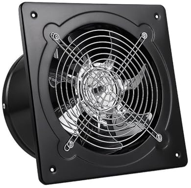 COMOAEW Ventilation Fan, 4/6 Inch Exhaust Fan High Speed Household Kitchen Bathroom Ceiling Ventilator Silent Air Extractor for Vent Bathroom, Kitchen(Black,6 inch)