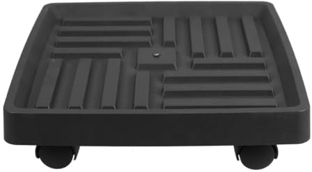 UPKOCH Supporto Portavasi con Ruote per Interni, Base Rotante Quadrata 17 Cm, Vassoio Mobile Resistente Anti-trabocco per Piante e Fioriere su Pavimenti e Tappeti