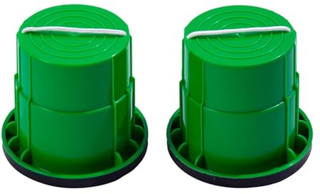 UxicRuya 2X Stelzen, Laufstelzen, Balance Eimer, Stepper Spielzeug, Kinder Stepper Spielzeug, Hüpfstelzen Spielzeug für Jungen Und Mädchen, Grün