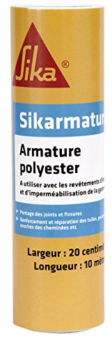 SIKA - Armature étanchéité carrelage/tuiles - Sikarmature Blanc 10m x 20cm | Combler les joints et les fissures - Renfort et réparation de carrelage
