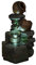 XL Brunnen Steine,Krüge, mit 3 LED Leuchten, (Brunnen5), LED Lampen Dekobrunnen Springbrunne MIT elektrischer Pumpe 61cm hoch