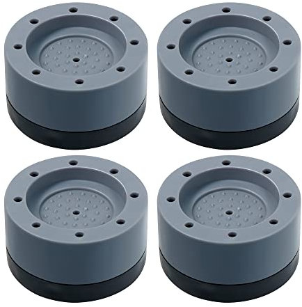 Pies para lavadora antideslizantes, amortiguador vibración para lavadora Pies para arandelas antivibraciones, patas para lavadora universales 4 piezas para lavadora y secadora