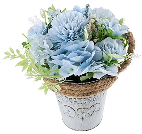 FOMIYES Künstliche Hydrangea Dekoration Blüten Für Hochzeiten Partys Und Zuhause Und Für Und Außendekoration Blaues Design
