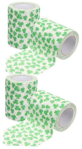 STOBAZA 2sets Muster Toilettenpapierrollen Ostern Neuheit Badezimmer Toilettenpapier Tissue Serviettenpapier 2rolls*2