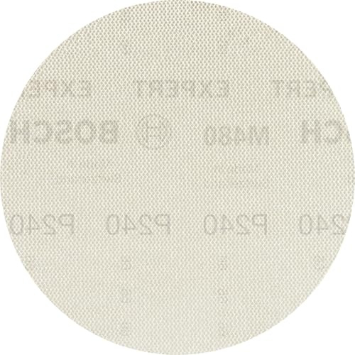 Bosch EXPERT M480 Schleifnetz, 225mm, K240, 5-tlg. | für Trockenbauwand, Hartholz, Körnung 240, Professional Zubehör Trockenbauschleifer