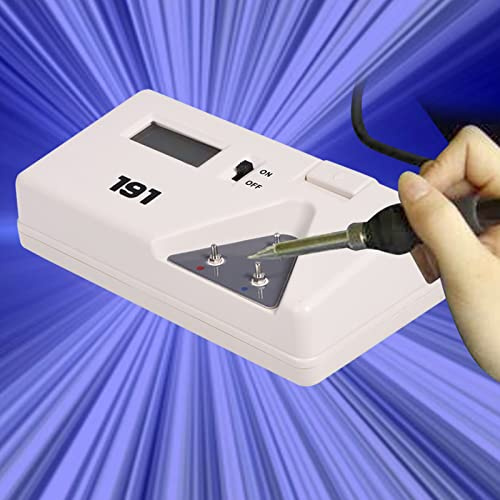 Termómetro de Punta de Hierro para Soldador Eléctrico, Sensor de Temperatura con Termopar K, Rango 0-700°C, Incluye Batería 9V y Sensor