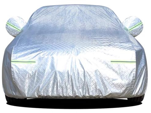 EEASSA Wetterfeste Auto Abdeckung, Atmungsaktive Vollgarage Autoplane Autoabdeckung Wasserdicht Autohülle Abdeckplane für Cupra Formentor VZ5 2020-2022 2023, Baumwolle mit Türreißverschluss,A