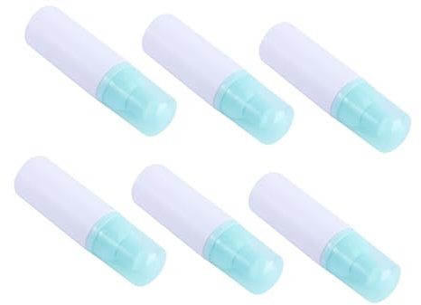 Angoily Botellas Para Espuma De Jabón 60ml Dispensador Verde a Prueba De Fugas Reutilizables 6 Piezas Para Viaje Plástico Adecuado Para Champú y Loción