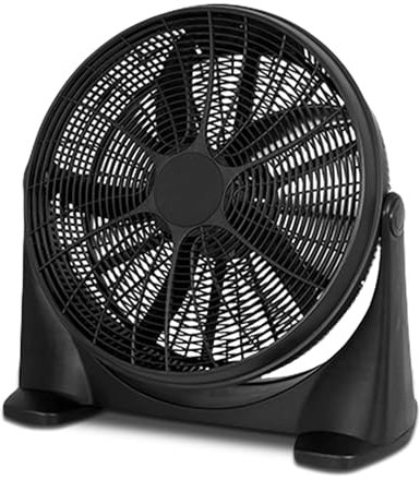 TIENDA EURASIA - Ventilador Industrial de Suelo | Ventilador Industrial Potente | 90 W | 3 Velocidades | 5 Aspas | Inclinación 180º | Color Negro | 62 x 60 cm |