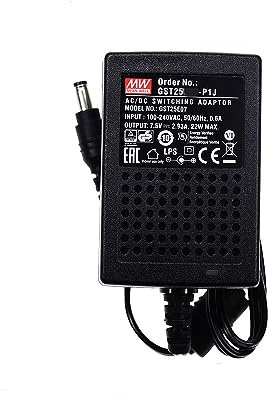 Adaptador de Fuente de alimentación Mean Well Serie GST de 25 W y 2,08 A. Fuente de alimentación conmutada. Convertidor de Potencia. Transformador GST25E12-P1J.