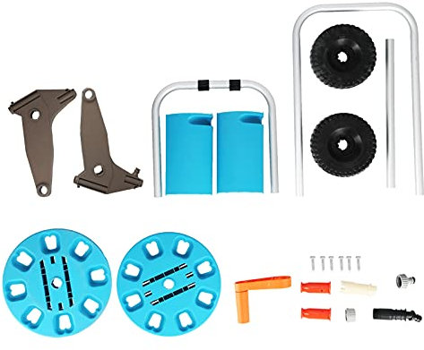 Kuuleyn G1/2 Carrello avvolgitubo portatile, supporto per riporre il tubo Portatubo dell'acqua, Carrello avvolgitubo con ruote Organizzatore portatile per avvolgitubo da giardino,