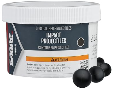Sabre Impact 0.68 Caliber Projectiles, 35 Count