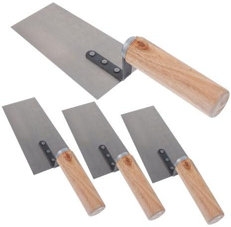 Angoily 4stücke Teiliges -maurerkellen Mit Margin Trowel Vielseitige Putze Und Spachteln Für Bau Malerarbeiten Rostbeständig Und Langlebig