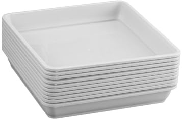 Garneck Quadratisches Plateau Pour Pot À Harztablett Hitzebeständige Kunststoff-pflanztöpfe Für Den Innen- Und Außenbereich Blumentöpfe Tablett