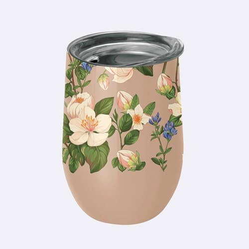 chic.mic Thermobecher - Trinkbecher bioloco office 420 ml Edelstahl (afternoon table inspired by William Morris)