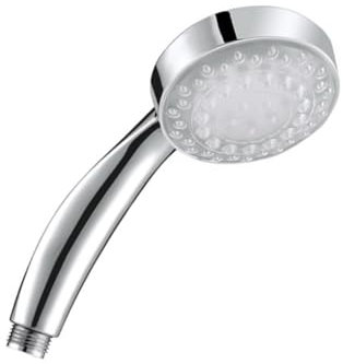 Homoyoyo Led Duschkopf Mit Farbwechsel Farben Wechselnd Bei Wasser Temperatur Veraendert Luft Einspritzung Maximiert Wasserdruck Verchromt Material Werkzeuglose Installation Schraubschiene