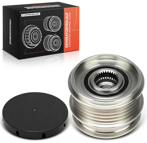 Frankberg Generatorfreilauf Lichtmaschine 5 Rillen mit Kappe | Kompatibel mit XC60 V60 I V70 III XC70 II S60 II S80 II S40 II S-Max Mondeo IV Replace# 30667682