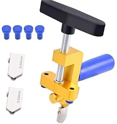 JUYAXIN 2-in-1 manueller Fliesenschneider, Brechzange, Glas, Keramik, Fliesen, Schneidewerkzeug für Küchen- und Badezimmerfliesenprojekte
