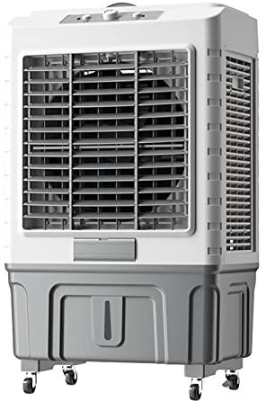 Enfriador de aire evaporativo comercial con tanque de agua grande de 55 litros, funcionalidad 3 en 1 para una refrigeración eficiente en el hogar y espacios industriales