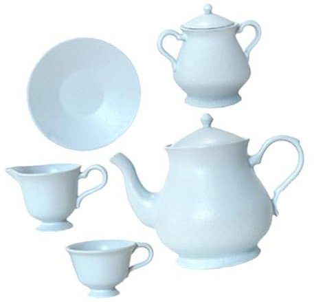 TOYANDONA Service à Thé Miniature pour Maison De Poupée Ensemble De Tasses à Thé pour Jeu De Simulation Mini Cuisine pour Jouets De Jeu Imitation
