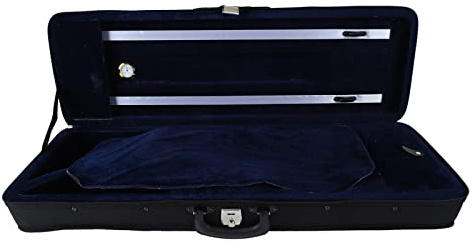 Alomejor 4/4 Violin Case with Hygrometer - Durable Oxford Fabric Elongated Shape of Violin Protection Box for Black