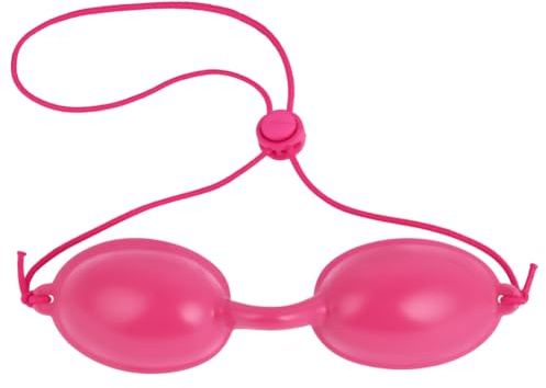 LOPHE UV Solarium Schutzbrille, Solarium Brille mit Gummizug, Tanning Sunbed UV Eye Protection für Sonnenbank Beauty Schönheitsinstrument, Rosa