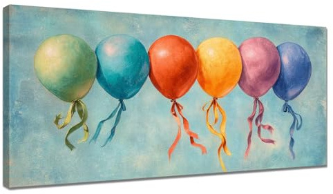 Paint by Numbers for Adults Colorful, Balloon Paint by Numbers Kits, DIY Hobbies for Adults Women Painting with Paintbrushes and Acrylic Pigment, Painting by Number for Gifts, Decor (16x32Inch) Y3-493