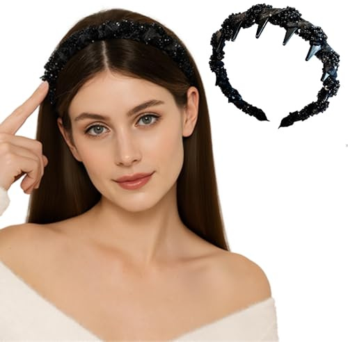 Haarreifen Damen Elegant, Zickzack Haarreif, Haifischzahn Haarkamm Haarreif Geflochten Make Up für Sport Fitness Tägliches für Damen Und Mädchen (1pcs, Einheitsgröße)