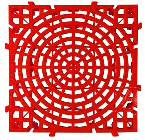 Piastrelle per pavimenti in plastica ad incastro per ponti, piscine, terrazze e aree per animali domestici, design durevole con griglia di drenaggio per uso esterno