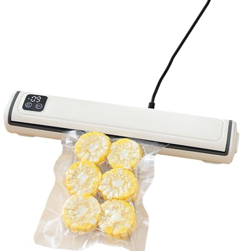 Portable Vacuum Sealer - 80kPa Heat Food Preserving Machine | Wet Storage Tool For Fish And Seafood Fruit Vegetables Nuts Bread Snacks Airtight Fresh Holding Appliance Convenient Durable