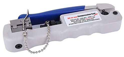 Yctze Outil de Compression de Câble Coaxial Pince à Sertir Bornes Multifonctions Outil de Compression Tout-en-un Outils BNC et Bricolage/Électrique et Outils//Sertisseurs