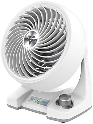 Vornado 133DC Energy Smart Compact Air Circulator Fan with Variable Speed Control, Powerful Personal Cooling, Signature Vortex Action, Adjustable Tilt, Fan for Bedroom, Kitchen, and Home, White