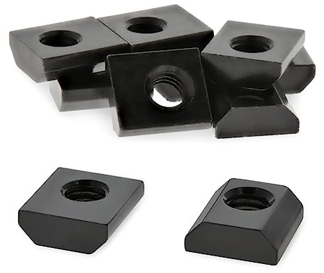 8020, 3203, 15 Series, 5/16-18 Steel Standard Slide in T-Nut - T Slot Accessories for 80/20 Aluminum Extrusion - Hardware Nuts (10 Pack)