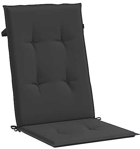 vidaXL Gartenstuhlauflagen 6 Stk. Schwarz 120x50x3 cm