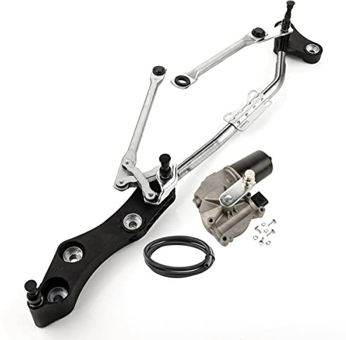 LST Scheibenwischer Gestänge Wischergestänge vorne mit Motor Schlauch kompatibel mit BMW 5er E60 E61 Touring 2001-2010 6er E63 E64 Cabrio 2003-2010 – präziser Wischlauf langlebige Metallkonstruktion