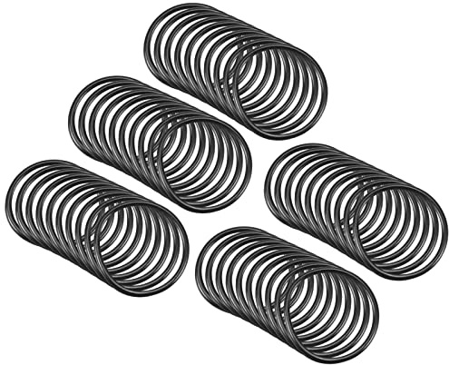 QUARKZMAN 50 Stücke Nitrilgummi Gummiringe 20mm x 17mm x 1,5mm Schwarz | Gummidichtung Unterlegscheibe, für Wasserhahn Klempner Reparatur Dichtung Verbindung