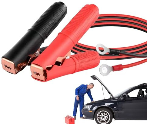 Tioheam Starthilfekabel für Auto,Jumper-Batteriekabel-Set mit Krokodilklemmen für Auto - Schutzsicherheitskits, Metallbatteriekabel für PKW, LKW, SUV, Automobile, Fahrzeuge
